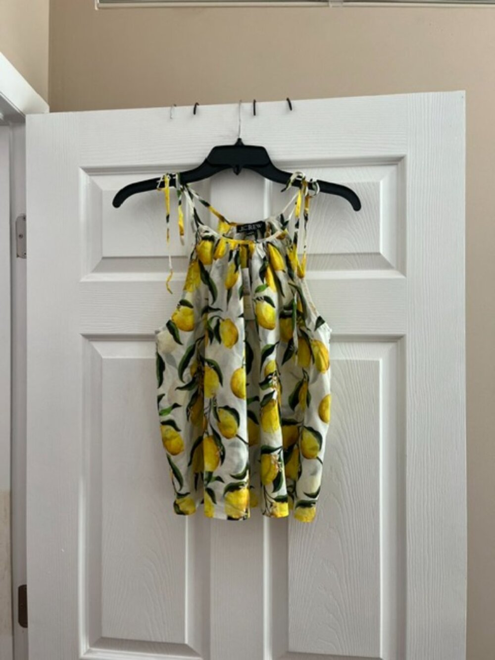J Crew Tie-shoulder Tank Top in limoncello cotton voile Size XS
